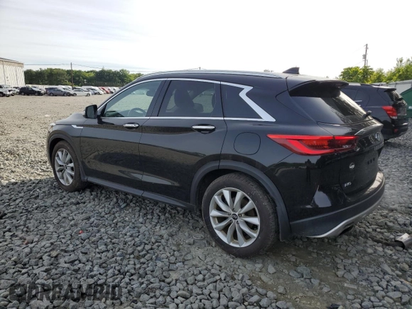 2019 Infiniti QX50 Essential z VIN 3PCAJ5M34KF120827, wystawiony jako Copart lot #57770895 z przebiegiem 145 537 mil mil oraz Szkoda całkowita • Salvage title. Historia ofert i sprzedaży dostępna na DreamBid. Obrazek 2.