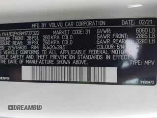 2021 Volvo XC90 Momentum z VIN YV4102PK6M1737322, wystawiony jako IAAI lot #41159908 z przebiegiem 41 138 mil mil oraz . Historia ofert i sprzedaży dostępna na DreamBid. Obrazek 9.