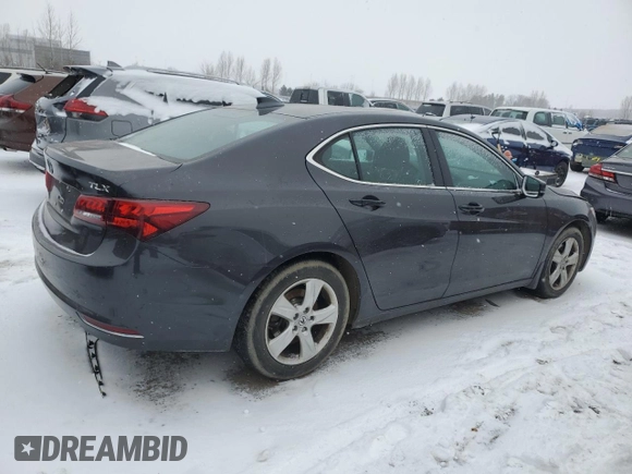 2015 Acura TLX with VIN 19UUB1F37FA800401, listed as a Copart auction lot 82857114 with 120,370 mi miles and Clean Title. Bid and sale history available at carsss.com. Image 3.