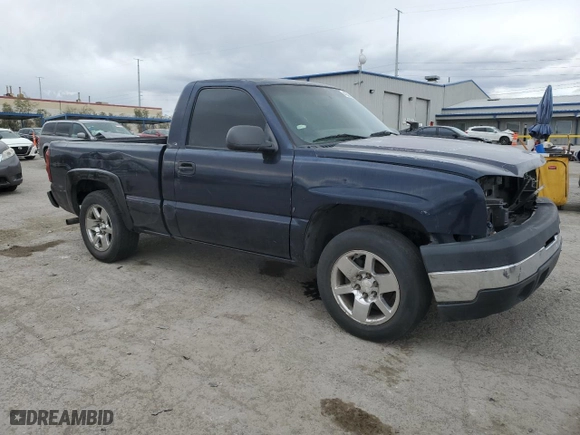 2005 Chevrolet Silverado 1500 Work Truck with VIN 1GCEC14XX5Z133748, listed as a Copart auction lot 47321055 with NaN miles and Salvage Title. Bid and sale history available at carsss.com. Image 4.