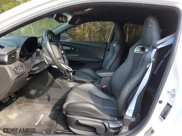 2022 Hyundai Veloster N with VIN KMHT36AH1NU011516, listed as a Copart auction lot 74072874 with 46,675 mi miles and Salvage Title. Bid and sale history available at carsss.com. Image 7.