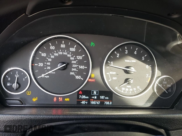 2013 BMW 3 Series 328i xDrive with VIN WBA3B3C56DF541618, listed as a Copart auction lot 49342235 with 166,747 mi miles and Salvage title. Bid and sale history available at DreamBid. Image 9.