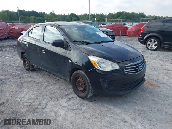 2017 Mitsubishi Mirage ES with VIN ML32F3FJ4HHF07561, listed as a IAAI auction lot 42409196 with 143,685 mi miles and . Bid and sale history available at DreamBid. Image 1.