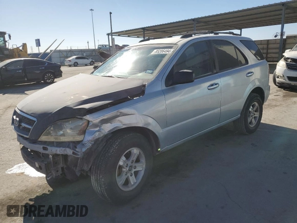 2004 Kia Sorento LX with VIN KNDJC733145263620, listed as a Copart auction lot 85206494 with 155,318 mi miles and Salvage Title. Bid and sale history available at carsss.com. Image 1.