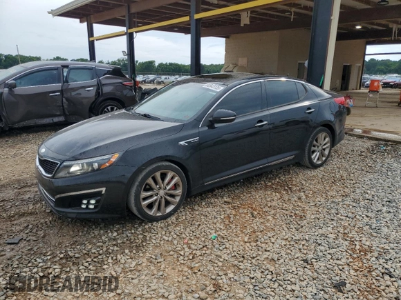2015 Kia Optima SX Turbo with VIN 5XXGR4A60FG394041, listed as a Copart auction lot 60543135 with 129,130 mi miles and Clean title. Bid and sale history available at DreamBid. Image 1.
