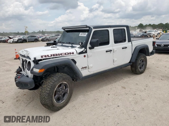 2023 Jeep Gladiator Rubicon with VIN 1C6JJTBG8PL532271, listed as a Copart auction lot 58220565 with 34,172 mi miles and Salvage title. Bid and sale history available at DreamBid. Image 1.