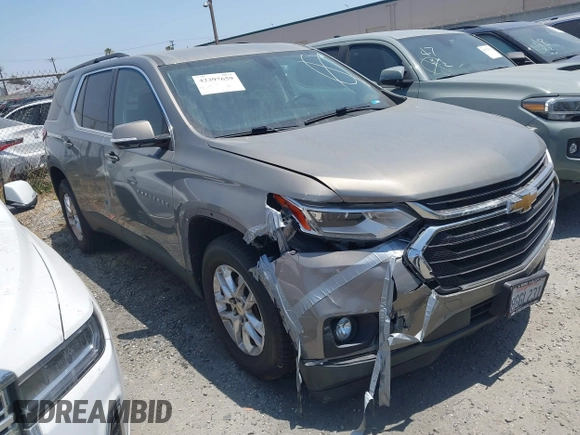 2019 Chevrolet Traverse LT Cloth with VIN 1GNERGKW8KJ121661, listed as a IAAI auction lot 42397659 with 102,785 mi miles and . Bid and sale history available at DreamBid. Image 1.