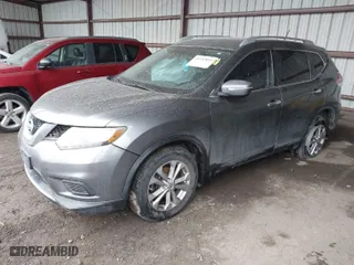 2015 Nissan Rogue SV with VIN KNMAT2MTXFP514160, listed as a IAAI auction lot 41742859 with 137,306 mi miles. Bid and sale history available at carsss.com. Image 2.