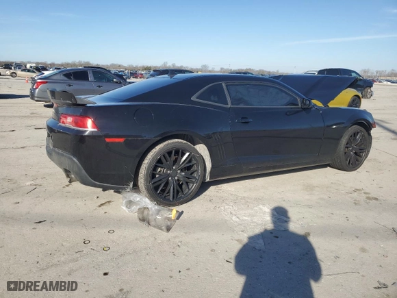2015 Chevrolet Camaro LS with VIN 2G1FA1E33F9305449, listed as a Copart auction lot 43763795 with 47693 miles and Salvage Title. Bid and sale history available at carsss.com. Image 3.