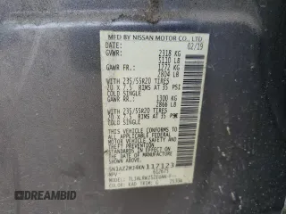 2019 Nissan Murano SL z VIN 5N1AZ2MJ4KN117123, wystawiony jako Copart lot #45965815 z przebiegiem 113 598 mil mil oraz Szkoda całkowita • Salvage title. Historia ofert i sprzedaży dostępna na DreamBid. Obrazek 15.