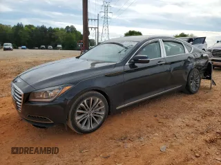 2015 Hyundai Genesis 3.8L z VIN KMHGN4JE8FU068108, wystawiony jako Copart lot #53725975 z przebiegiem 128 743 mil mil oraz Szkoda całkowita • Salvage title. Historia ofert i sprzedaży dostępna na DreamBid. Obrazek 1.