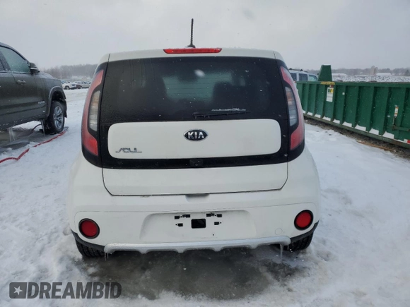 2018 Kia Soul + with VIN KNDJP3A50J7610999, listed as a Copart auction lot 45407235 with 0 mi miles and Salvage Title. Bid and sale history available at carsss.com. Image 6.