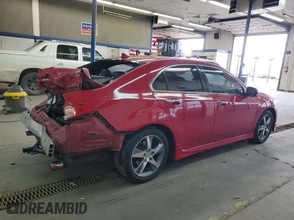 2014 Acura TSX Special Edition with VIN JH4CU2F8XEC000909, listed as a Copart auction lot 56517155 with 121,564 mi miles and Salvage title. Bid and sale history available at DreamBid. Image 3.