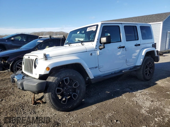 2018 Jeep Wrangler JK Unlimited Sahara with VIN 1C4BJWEG9JL863359, listed as a Copart auction lot 82865114 with 42,607 mi miles and Salvage Title. Bid and sale history available at carsss.com. Image 1.