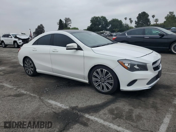 2018 Mercedes-Benz CLA 250 with VIN WDDSJ4EB3JN678002, listed as a Copart auction lot 54000525 with 116,369 mi miles and Salvage Title. Bid and sale history available at DreamBid. Image 4.