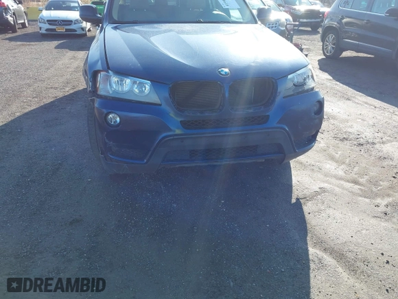 2013 BMW X3 xDrive28i with VIN 5UXWX9C54D0A26478, listed as a IAAI auction lot 41909253 with 125,938 mi miles. Bid and sale history available at carsss.com. Image 12.