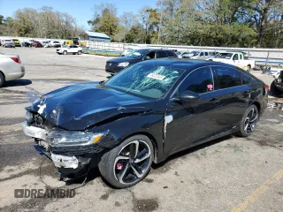 2018 Honda Accord Sedan Sport 1.5T with VIN 1HGCV1F37JA020460, listed as a Copart auction lot 49232435 with 163,570 mi miles and Salvage Title. Bid and sale history available at carsss.com. Image 1.