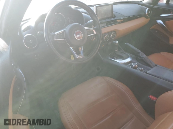 2017 FIAT 124 Spider Classica with VIN JC1NFAEK2H0105829, listed as a Copart auction lot 76741874 with 52,992 mi miles and Clean title. Bid and sale history available at DreamBid. Image 8.