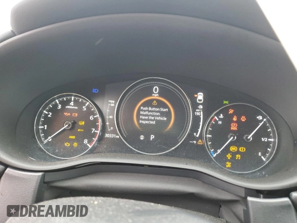 2022 Mazda CX-30 2.5 Turbo with VIN 3MVDMBAY1NM434761, listed as a Copart auction lot 72731244 with 30,331 mi miles and Salvage Title. Bid and sale history available at DreamBid. Image 9.