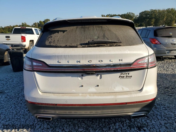 2020 Lincoln Nautilus Standard with VIN 2LMPJ6J96LBL26495, listed as a Copart auction lot 77384634 with 25,675 mi miles and Salvage Title. Bid and sale history available at carsss.com. Image 6.