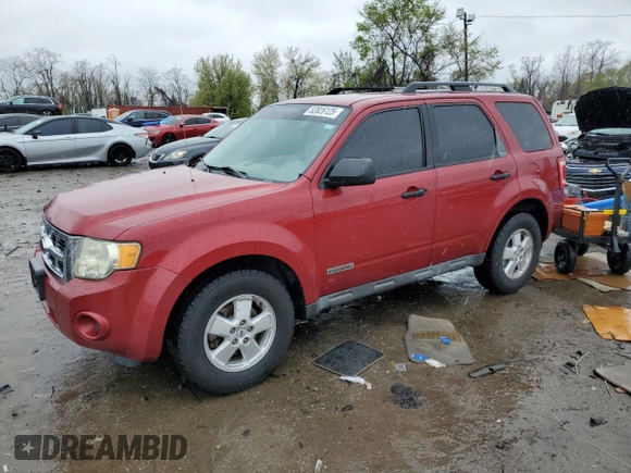 2008 Ford Escape XLS with VIN 1FMCU02Z48KA97843, listed as a Copart auction lot 58836445 with 253,904 mi miles and Non repairable. Bid and sale history available at DreamBid. Image 1.