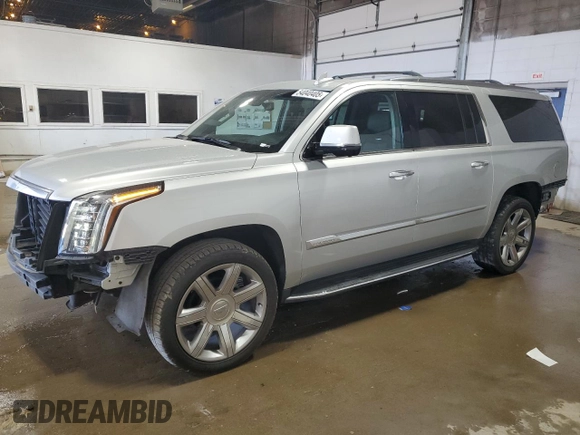 2019 Cadillac Escalade ESV Luxury with VIN 1GYS4HKJ9KR159805, listed as a Copart auction lot 54040405 with 89,302 mi miles and Salvage title. Bid and sale history available at DreamBid. Image 1.