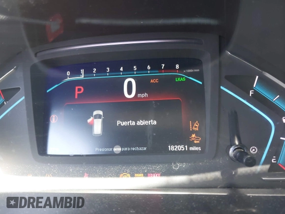 2020 Honda Odyssey Touring with VIN 5FNRL6H87LB002202, listed as a IAAI auction lot 42015741 with 182,051 mi miles and . Bid and sale history available at DreamBid. Image 7.