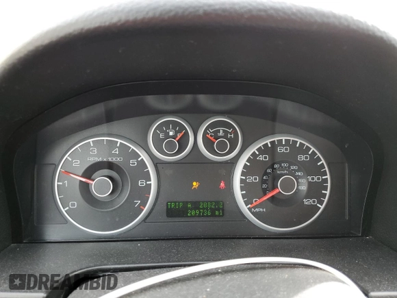 2008 Ford Fusion SEL with VIN 3FAHP08128R224402, listed as a Copart auction lot 47779215 with 209,736 mi miles and Salvage Title. Bid and sale history available at carsss.com. Image 9.