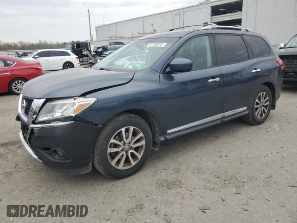 2016 Nissan Pathfinder S z VIN 5N1AR2MNXGC625098, wystawiony jako Copart lot #51785615 z przebiegiem 123 818 mil mil oraz Czysty tytuł • Clean title. Historia ofert i sprzedaży dostępna na DreamBid. Obrazek 1.