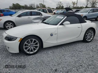 2007 BMW Z4 3.0i with VIN 4USBU33537LW60607, listed as a Copart auction lot 47859705 with 143,580 mi miles and Salvage Title. Bid and sale history available at carsss.com. Image 1.
