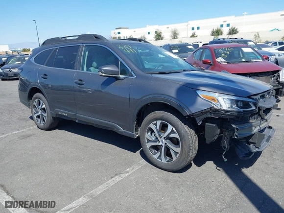 2022 Subaru Outback Limited with VIN 4S4BTANC2N3207189, listed as a IAAI auction lot 41735586 with 24,652 mi miles. Bid and sale history available at carsss.com. Image 1.