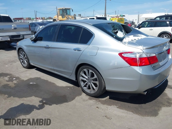 2014 Honda Accord Sport with VIN 1HGCR2F56EA208419, listed as a IAAI auction lot 41936540 with 148,514 mi miles and . Bid and sale history available at DreamBid. Image 3.