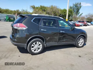 2015 Nissan Rogue S with VIN 5N1AT2MT1FC868734, listed as a Copart auction lot 53066935 with 96,568 mi miles and Salvage Title. Bid and sale history available at carsss.com. Image 3.