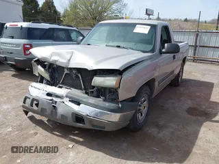 2005 Chevrolet Silverado 1500 Work Truck with VIN 1GCEC14X45Z106318, listed as a IAAI auction lot 41819033 with 153,997 mi miles. Bid and sale history available at carsss.com. Image 18.