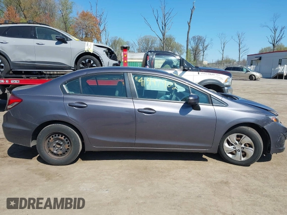 2014 Honda Civic Sedan LX with VIN 19XFB2F5XEE246121, listed as a IAAI auction lot 41997902 with 134,684 mi miles. Bid and sale history available at carsss.com. Image 13.