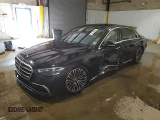 2024 Mercedes-Benz S 580e with VIN W1K6G6KB1RA271024, listed as a Copart auction lot 66407174 with 3,274 mi miles and Salvage Title. Bid and sale history available at DreamBid. Image 1.