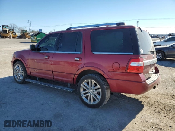 2017 Ford Expedition Platinum with VIN 1FMJU1MT7HEA23773, listed as a Copart auction lot 88549005 with 106,507 mi miles and Salvage title. Bid and sale history available at DreamBid. Image 2.