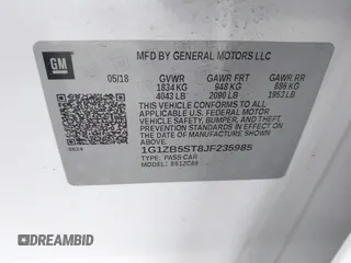 2018 Chevrolet Malibu LS with VIN 1G1ZB5ST8JF235985, listed as a IAAI auction lot 41908484 with 52,912 mi miles and . Bid and sale history available at DreamBid. Image 9.