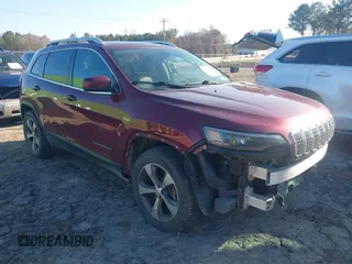 2019 Jeep Cherokee Limited with VIN 1C4PJMDX8KD441154, listed as a IAAI auction lot 41743392 with 121,141 mi miles and . Bid and sale history available at DreamBid. Image 1.
