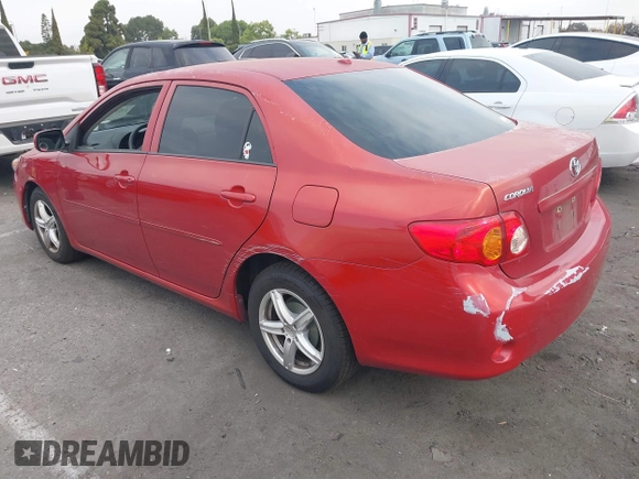 2009 Toyota Corolla with VIN JTDBL40E999058670, listed as a IAAI auction lot 42191508 with 129,398 mi miles and . Bid and sale history available at DreamBid. Image 3.