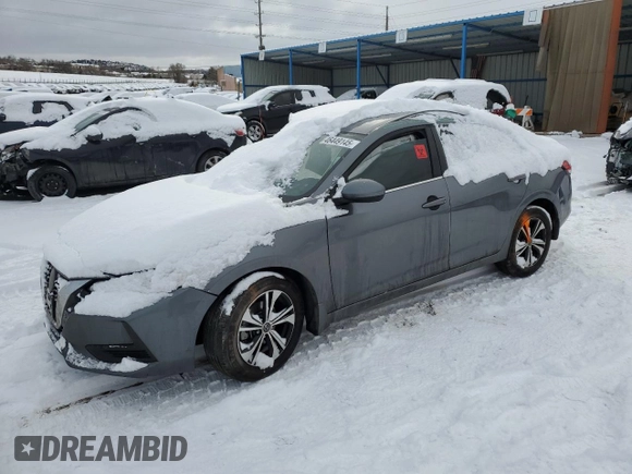 2022 Nissan Sentra SV with VIN 3N1AB8CV3NY202612, listed as a Copart auction lot 46449145 with Not Provided miles and Salvage Title. Bid and sale history available at DreamBid. Image 1.