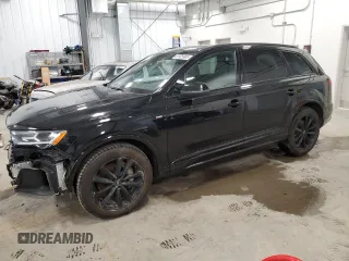 2022 Audi Q7 Komfort with VIN WA1BXBF75ND011820, listed as a Copart auction lot 87925905 with 49,206 mi miles and Salvage Title. Bid and sale history available at carsss.com. Image 1.