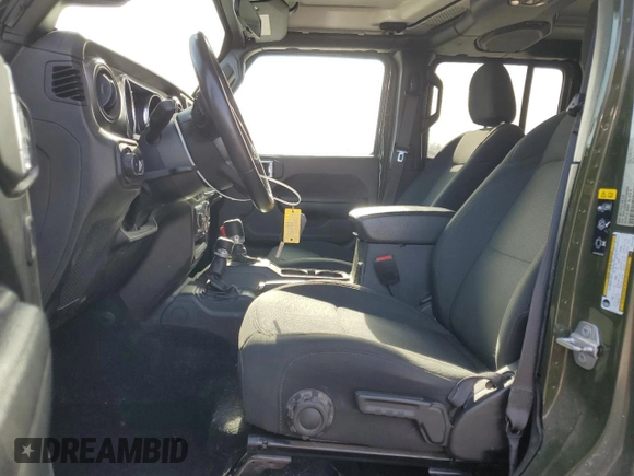 2022 Jeep Wrangler Unlimited Sport S with VIN 1C4HJXDG2NW151250, listed as a Copart auction lot 46073145 with 46,531 mi miles and Salvage Title. Bid and sale history available at carsss.com. Image 7.