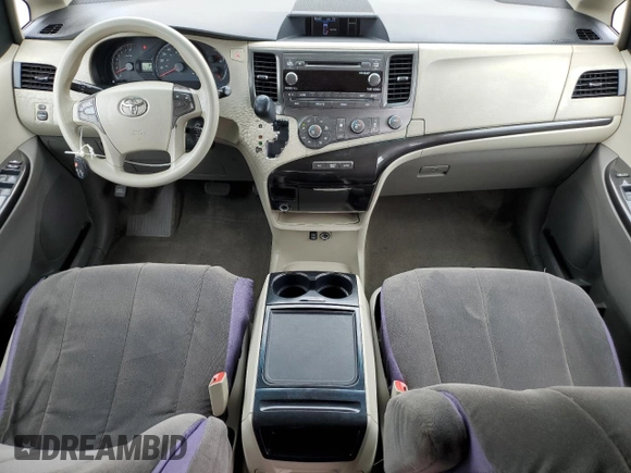2012 Toyota Sienna LE AAS with VIN 5TDKK3DC5CS227808, listed as a Copart auction lot 57984515 with 103,656 mi miles and Salvage title. Bid and sale history available at DreamBid. Image 8.
