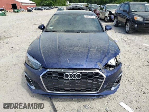 2022 Audi A5 Sportback S line Premium with VIN WAUDACF57NA010347, listed as a Copart auction lot 56671014 with 29,759 mi miles and Salvage Title. Bid and sale history available at carsss.com. Image 5.