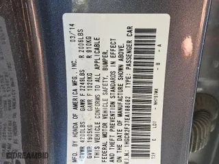 2014 Honda Accord Sedan LX with VIN 1HGCR2F37EA188082, listed as a Copart auction lot 47494375 with 254,989 mi miles and Clean Title. Bid and sale history available at carsss.com. Image 12.