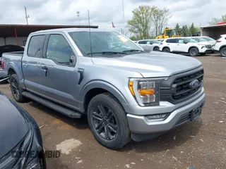 2023 Ford F-150 XL with VIN 1FTEW1C53PFC27546, listed as a IAAI auction lot 42123401 with 53,881 mi miles. Bid and sale history available at carsss.com. Image 1.