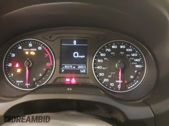 2019 Audi A3 Premium with VIN WAUAUGFF8K1015742, listed as a IAAI auction lot 41033603 with 89,279 mi miles and . Bid and sale history available at DreamBid. Image 7.