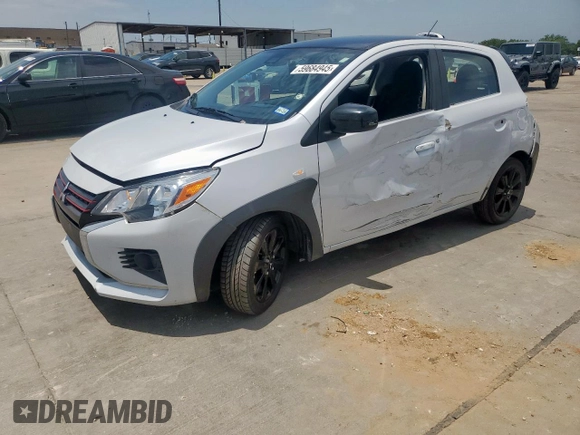 2023 Mitsubishi Mirage Black Edition с VIN ML32AWHJ7PH001487, выставлен на аукционе Copart как лот 59684945 с пробегом 39 160 миль миль и Списание • Salvage title. История ставок и продаж доступна на DreamBid. Изображение 1.