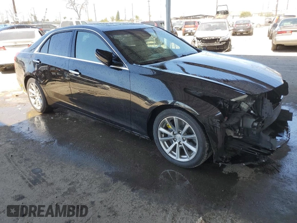 2019 Cadillac CTS Luxury RWD with VIN 1G6AR5SS7K0140817, listed as a Copart auction lot 49854315 with 96,480 mi miles and Salvage title. Bid and sale history available at DreamBid. Image 4.